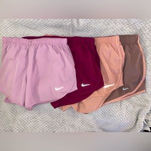 Set of 4 Nike Running Shorts